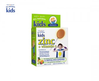 All Natural Kids 儿童锌+维生素C棒棒糖 热带水果味 12支/盒 All Natural Kids 儿童锌+维生素C棒棒糖 热带水果味 12支/盒